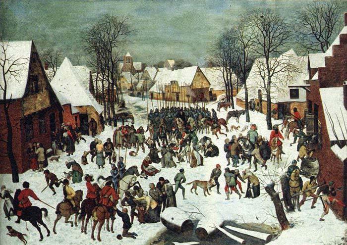 BRUEGEL, Pieter the Elder The Slaughter of the Innocents oil painting image